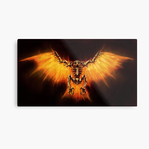 Mecha-Phoenix Metal Print