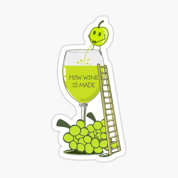 Item preview, How Wine is Made Funny Illustration designed and sold by ironydesigns.