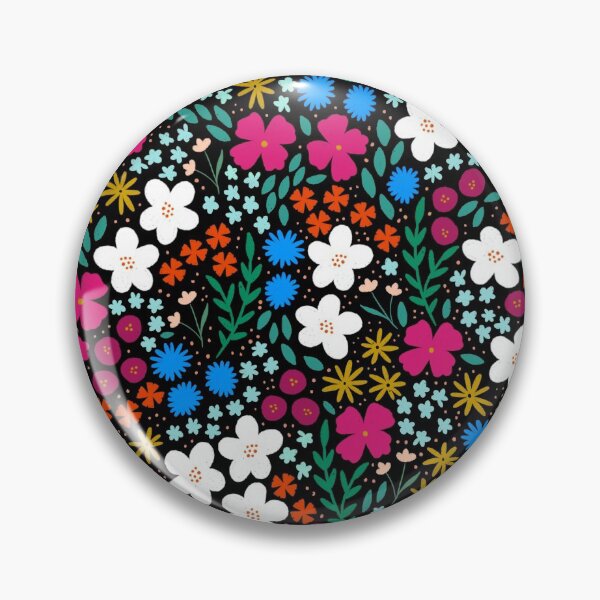 Item preview, Bright ditzy floral designed and sold by inkblotcreative.