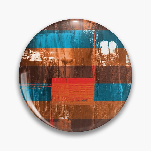 Item preview,  Lonely Orange Square on Painter's Drop Cloth - Cyan Blue Edition designed and sold by infinitygrafix.
