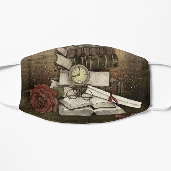 The Bibliophile - (the lover of books) Flat Mask