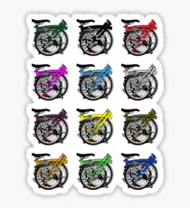 Brompton Bicycle Folded Sticker