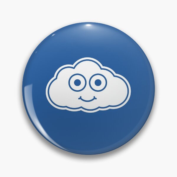 Item preview, Cloud on Blue Character Icon Cartoon designed and sold by npdstudio.