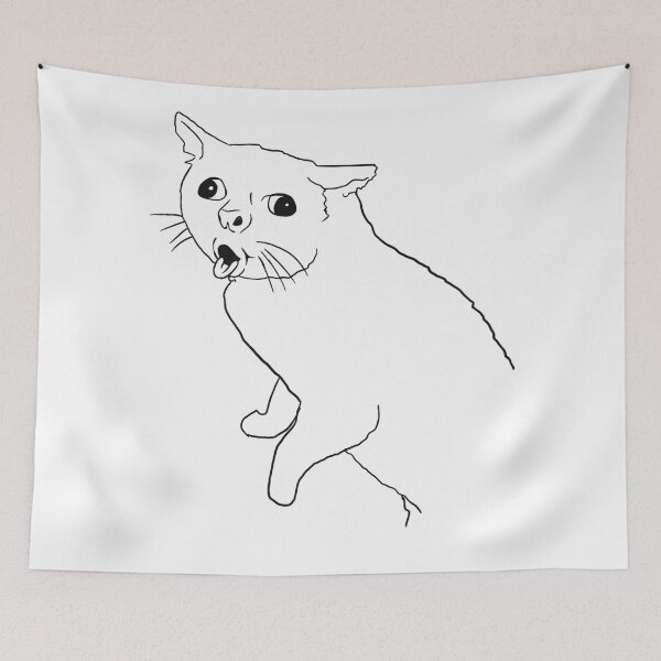 Item preview, Coughing Meme Cat designed and sold by MaddysArts.