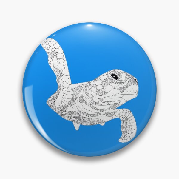 Item preview, Black White Sea Turtle designed and sold by Flower Magic .