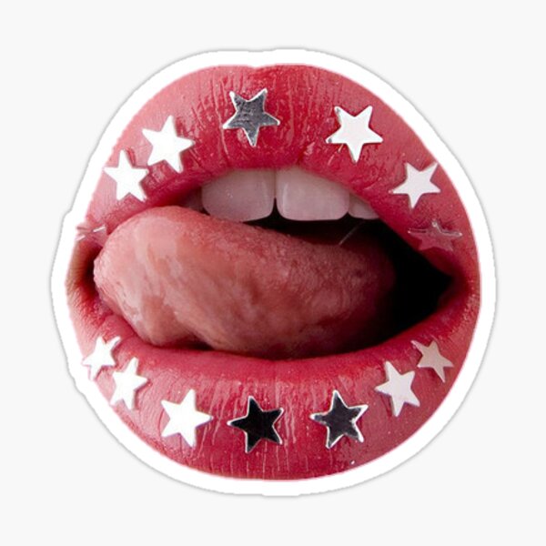 Artikel-Vorschau von Star Glitter Lips, designt und verkauft von PeachBleach.