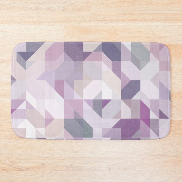 Item preview, Pastel Purple Geometric on Linen designed and sold by Kelly Dietrich Mandala & Fractal Art.