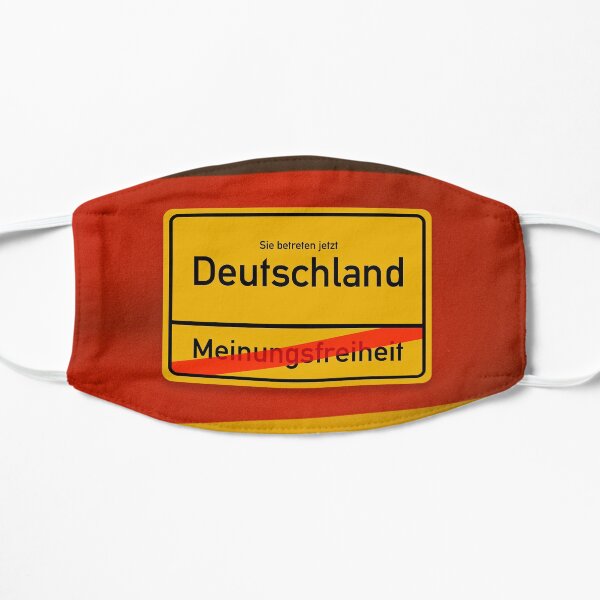 Deutschland - Meinungsfreiheit Flache Maske