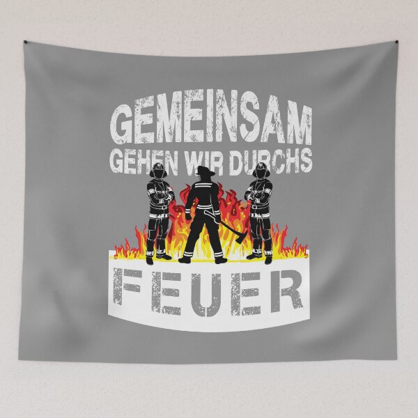 Item preview, Together we go through the fire - fire department - gift idea designed and sold by Lenny Stahl.