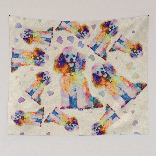 Item preview, Color splash poodle dog on canvas designed and sold by k9printart.
