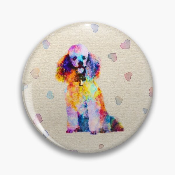 Item preview, Color splash poodle dog on canvas designed and sold by k9printart.