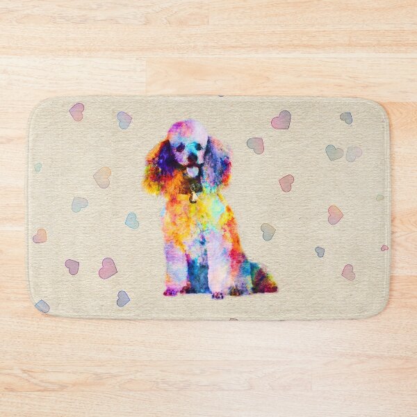Item preview, Color splash poodle dog on canvas designed and sold by k9printart.