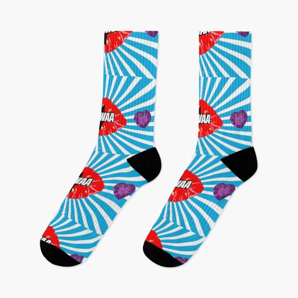 Item preview,  Pop art MMMMWAAA. LIPS, HEARTS, STAR designed and sold by CirqueBizerk.