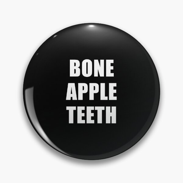 Item preview, Bone Apple Teeth (Black) designed and sold by quoteedesigns.