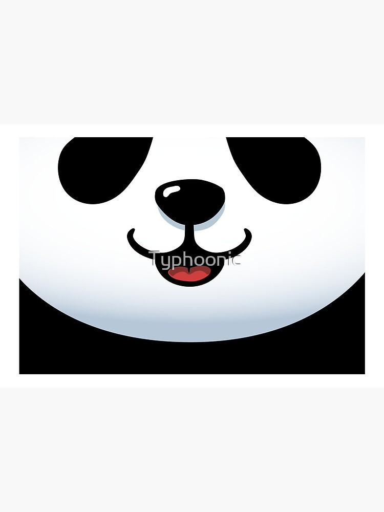 Pandamic mask - Furry Face mask - Funny Panda by Typhoonic