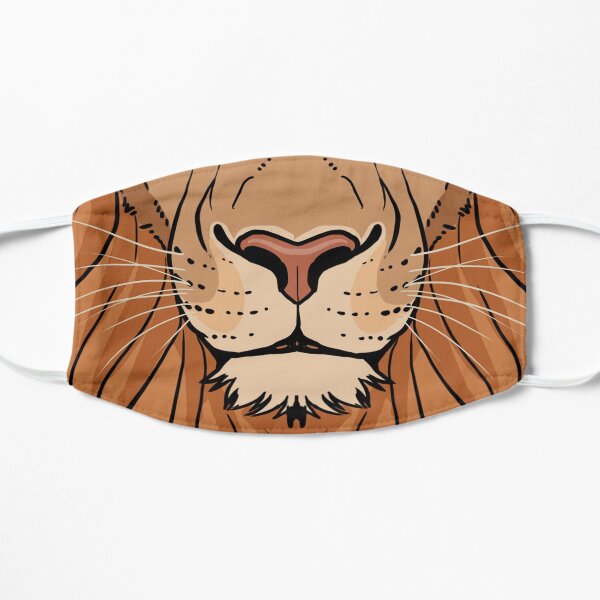 Tribal Lion Flat Mask