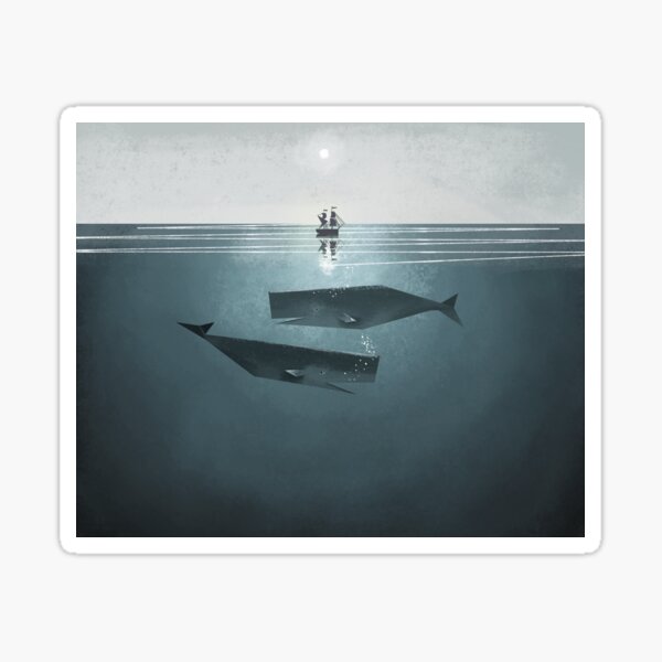 At sea. Sticker