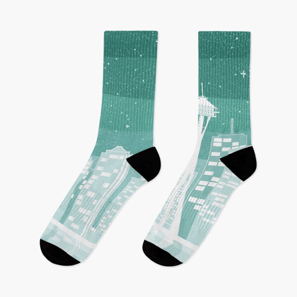 Item preview, Mint Seattle Pixel Cityscape designed and sold by Galaxxi.
