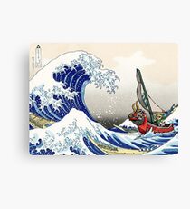 Legend of Zelda Great Wave Windwaker Canvas Print