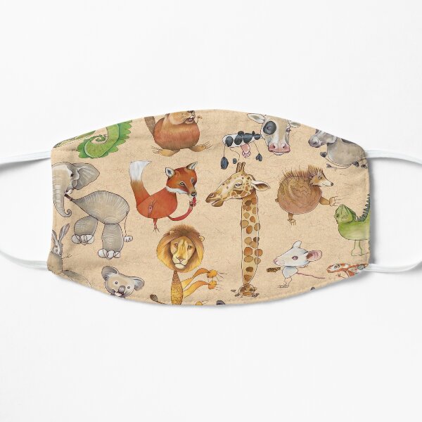 ABC Animals Flat Mask