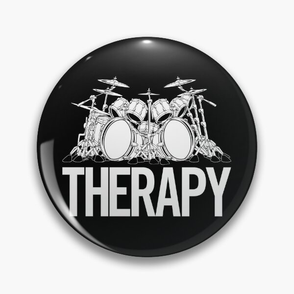 Item preview, Drummers Therapy Drum Set Cartoon Illustration designed and sold by hobrath.