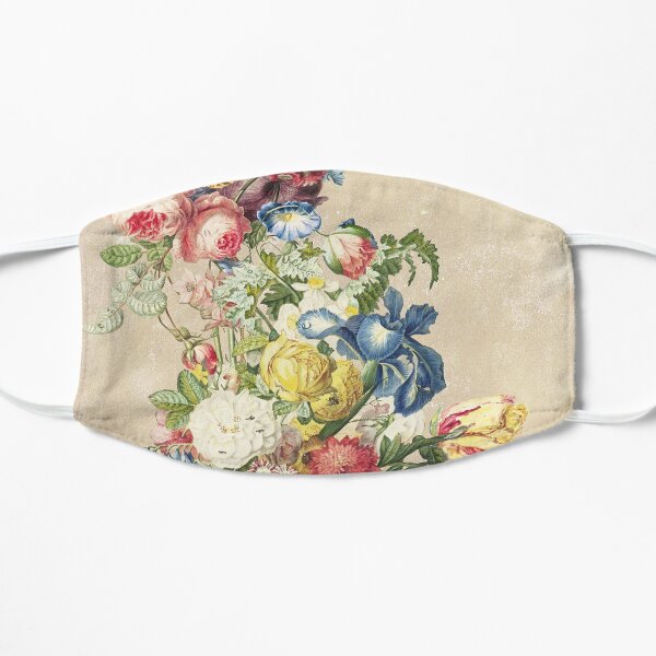 Floral tribute to Louis Mcneice (Light) Flat Mask
