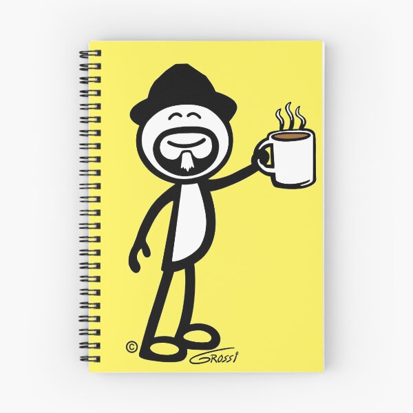 Item preview, GG Coffee Guy Stick Figure Yellow Background designed and sold by GDGCreations.