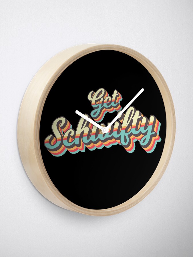Alternate view of Get Schwifty from Rick and Morty ™ Retro 70s Letters Clock