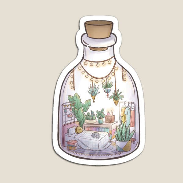 Hidden Worlds: Magic Bottle Magnet