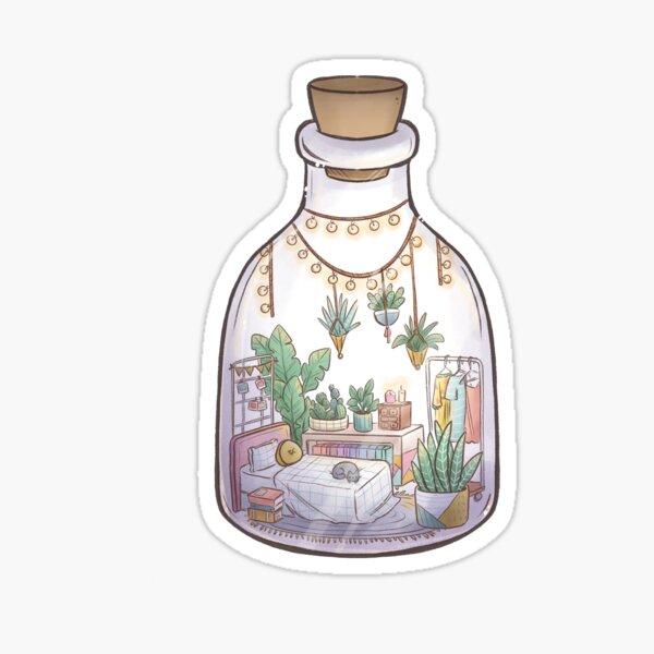 Versteckte Welten: Zauberflasche Sticker