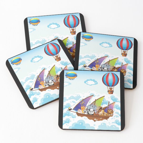 Item preview, Airship in the clouds with animals designed and sold by Seb-Sk93.