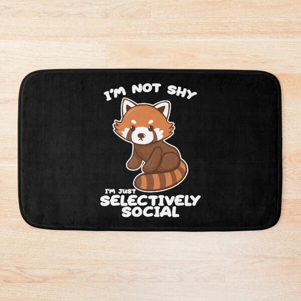 Item preview, Red Panda I'm not shy, just selective social designed and sold by katastrophal.