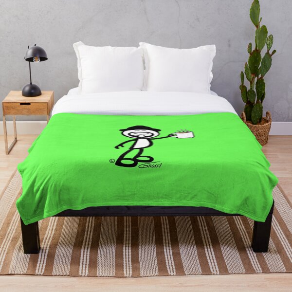Item preview, GG Coffee Guy Stick Figure Light Green Background designed and sold by GDGCreations.