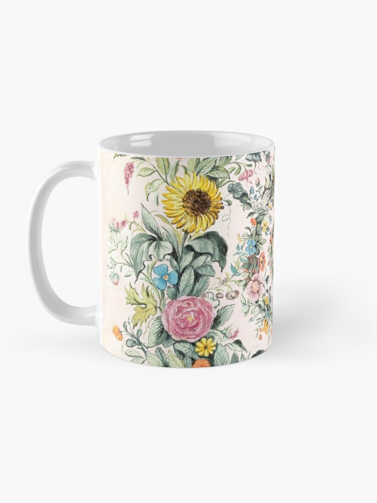 Alternate view of Circle of life-floral painting Coffee Mug