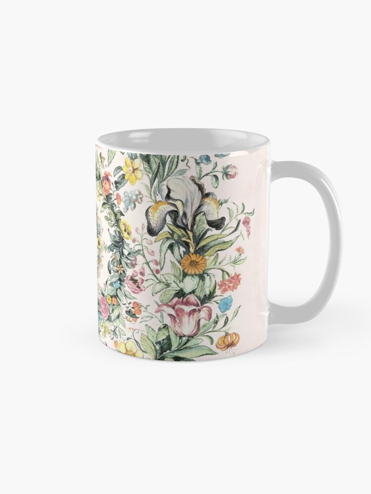 Alternate view of Circle of life-floral painting Coffee Mug