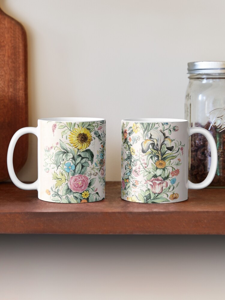 Alternate view of Circle of life-floral painting Coffee Mug