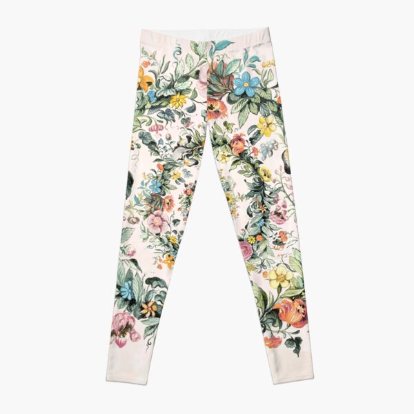 Circle of life-floral painting Leggings
