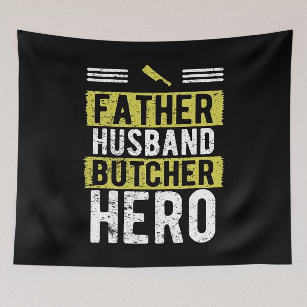 Item preview, Father Husband Butcher Hero Father's Day t shirt designed and sold by Dan66.