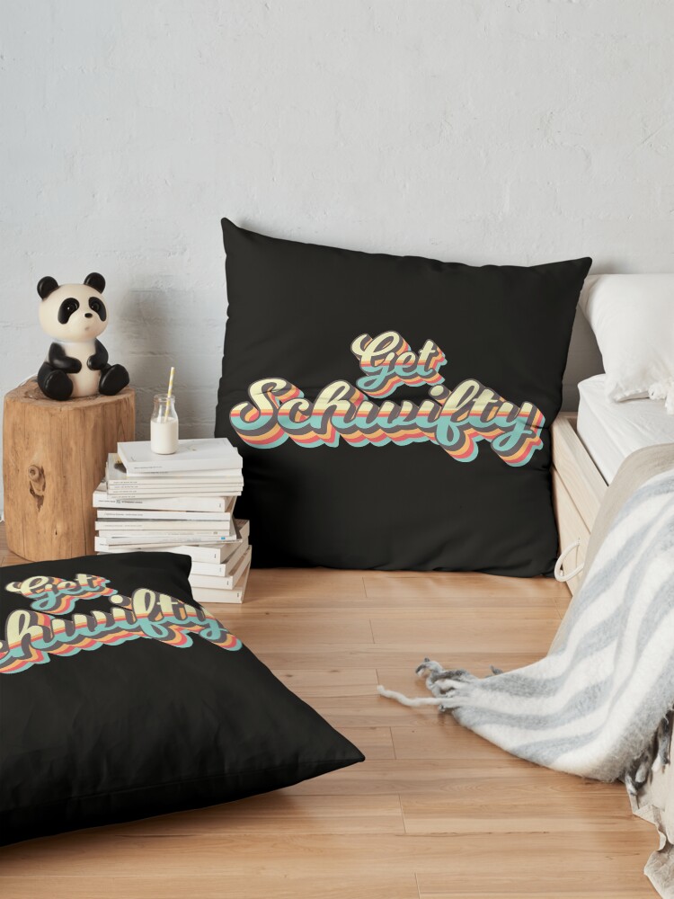 Alternate view of Get Schwifty from Rick and Morty ™ Retro 70s Letters Floor Pillow