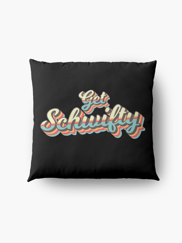 Alternate view of Get Schwifty from Rick and Morty ™ Retro 70s Letters Floor Pillow