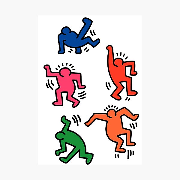 Keith Haring figures! Photographic Print
