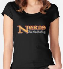 Nerds Are Gathering - Magic The Gathering MTG Spoof Women's Fitted Scoop T-Shirt