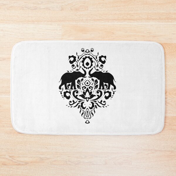 Item preview, Elephant Damask Black and White designed and sold by Jacqueline Maldonado.
