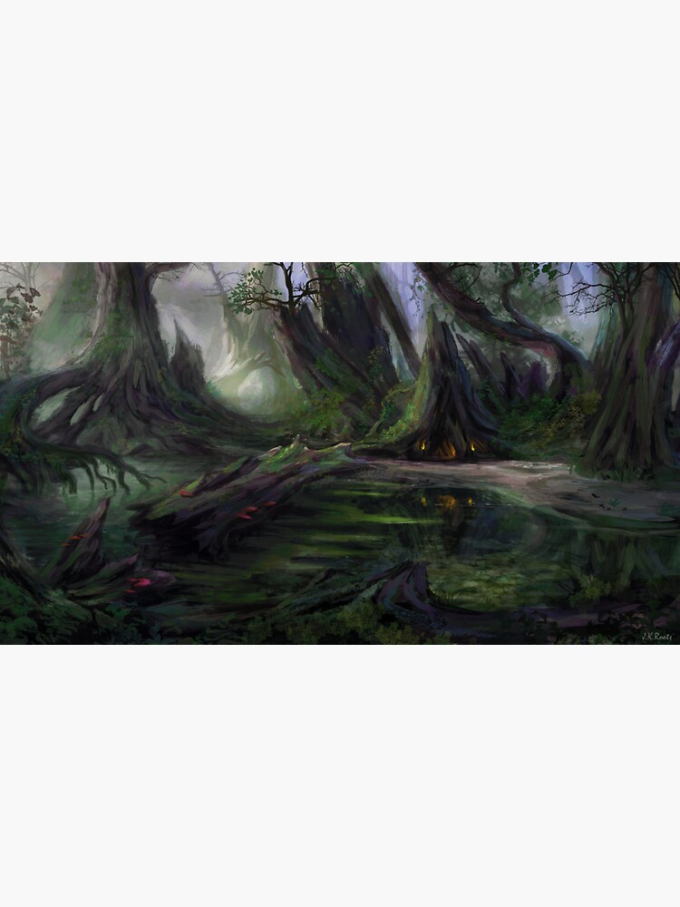 Elven Forest 4 Art Print for Sale by Johannes Kert Roots