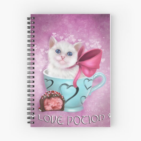 Item preview, Love Potion Valentine's Day Cat designed and sold by Ash Evans.