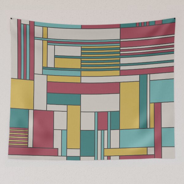 Item preview, The regular rectangles in Mondrian Style 1 designed and sold by Dibujo Divertido.