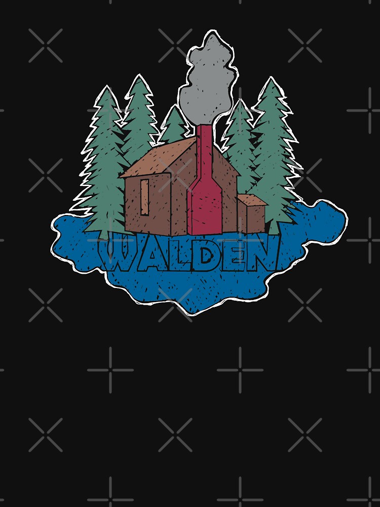 Walden - Henry David Thoreau (Coloured textured version) by PrintablesP