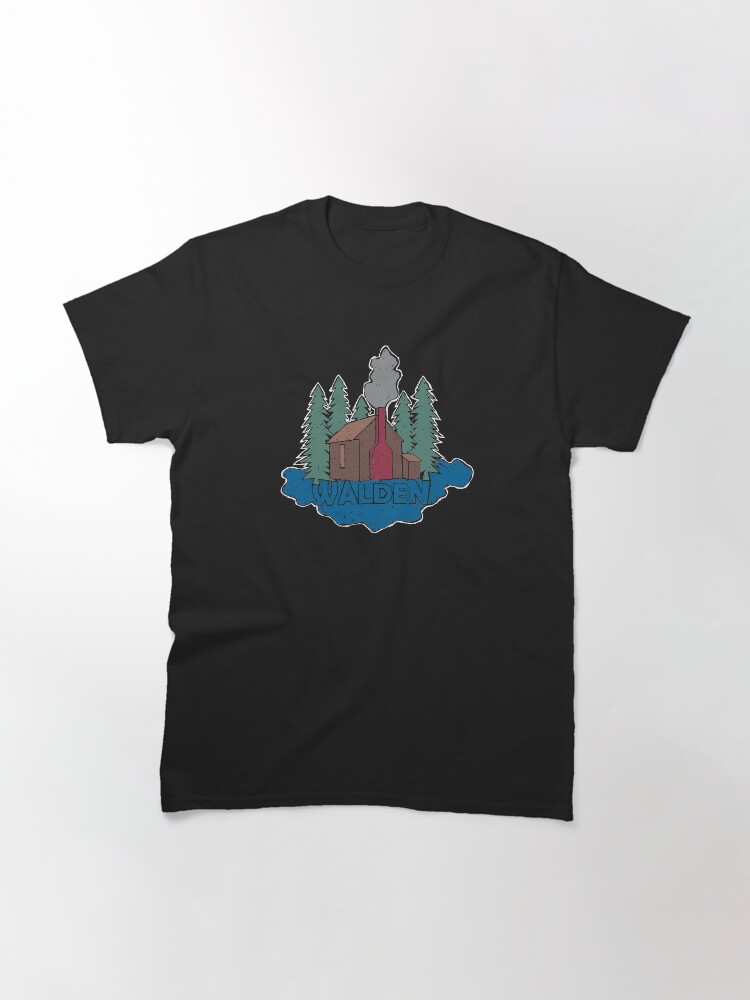 Alternate view of Walden - Henry David Thoreau (Coloured textured version) Classic T-Shirt