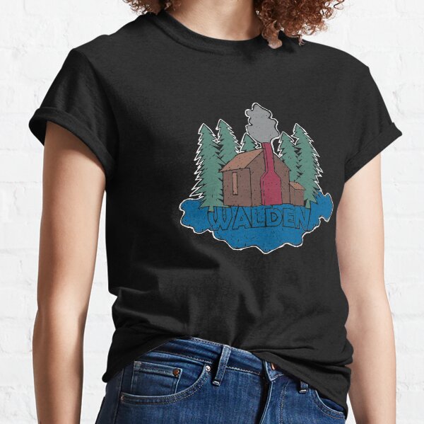 Walden - Henry David Thoreau (Coloured textured version) Classic T-Shirt