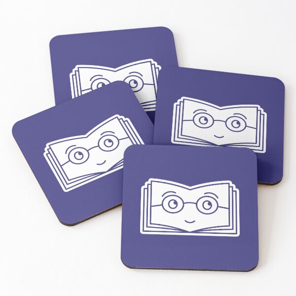 Item preview, Book Face on Purple Character Icon Cartoon designed and sold by npdstudio.